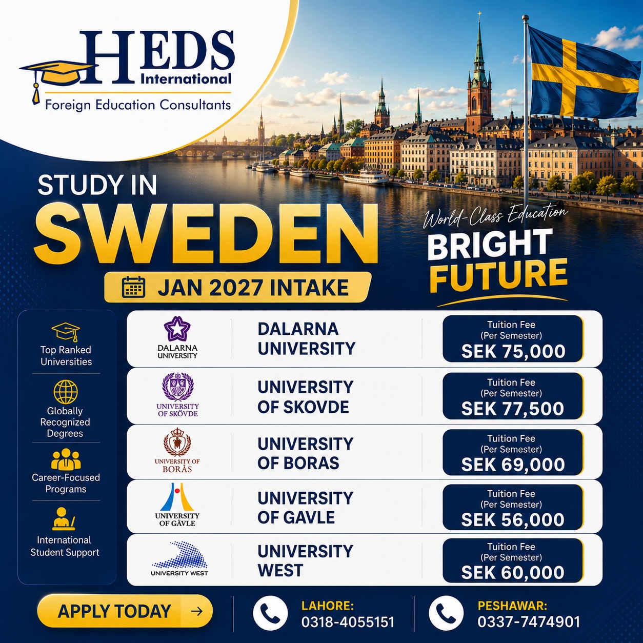  Dreaming of studying in Sweden