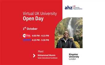 Kingston University London Virtual Open Day | AHZ Pakistan