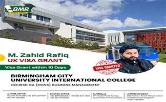 Congratulations Zahid Rafiq for getting UK VIsa.