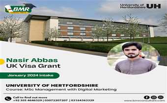 Congratulations  to our student  NASIR ABBAS  For obtaining a visa to study in (UK) 