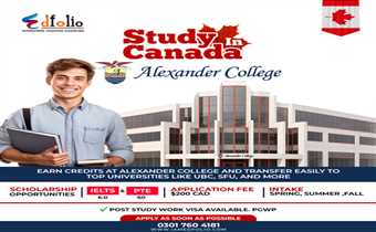 Start your academic journey at Alexander College in Canada 