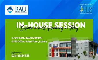 Study in Turkey-In House Session of Bahçeşehir University