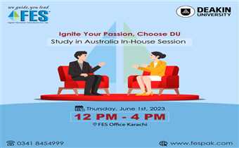 Study in Australia-In House Session in Karachi 