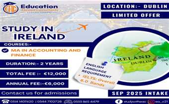 Study in heart of Dublin ~ Masters in Accounting and Finance ~ 