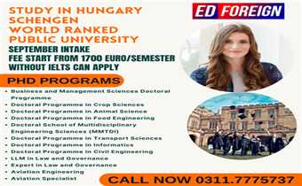 STUDY IN HUNGARY A SCHENGEN COUNTRY