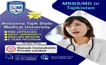Study in Tajikistan, this September intake.