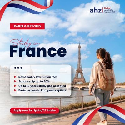Study in France From Pakistan