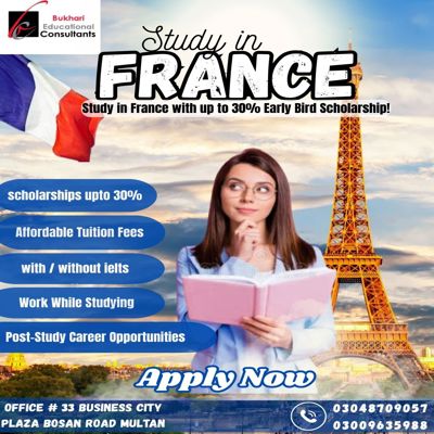 ✈Study in France with Early Bird Scholarships up to 30%! 🎓