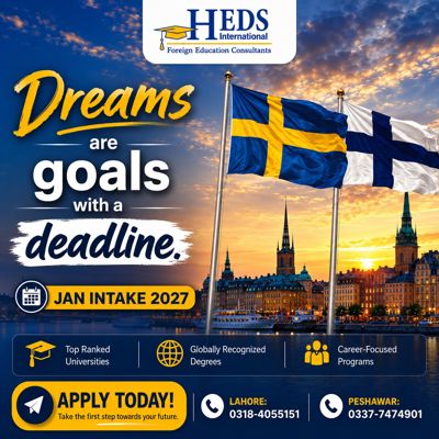 Deadline for Top Sweden/Finland Universities is approaching fast.
