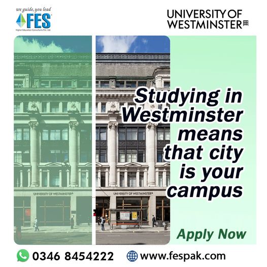 University of Westminster is a dynamic place to study.