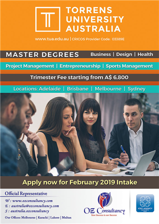 australia torrens degree master university health business