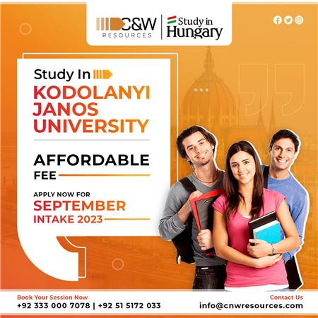 Study in Kodolanyi Janos University this September intake .