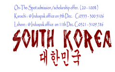 On Spot Admission & Scholarship South Korean University