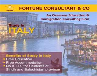 Study in Italy-                 Free Education-                                  Free Accomodation