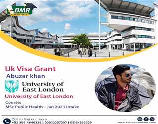 Congratulations Abuzar Khan  for getting UK Visa for Intake January .