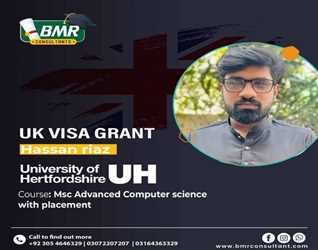  Congratulations Hassan Raza for getting UK Visa for Intake January .