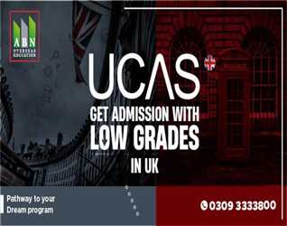 UCAS:- Get Admission with Low Grades in UK by ABN Overseas Education