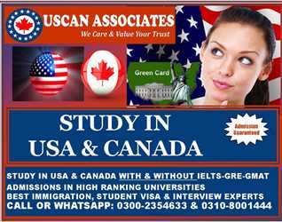 Best Opportunity to Study in Abroads in USA & Canada 100% Admission Admission Guarranty