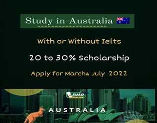 Study in Australia .With or without ielts. Maximum scholarship . Apply for March & July intake  