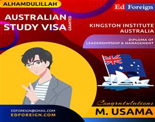 Australian Study Visa Approved