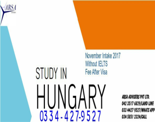 November-December-2017 Session start in Hungary-Europe without Ielts