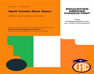 April intake for Ireland Is here now
