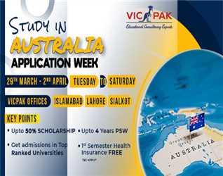 Application Week:- By Vic Pak Consultancy Services. Islamabad- Lahore- Sialkot