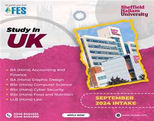 Study in UK - Sheffield Hallam University 