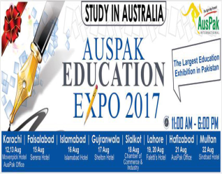 The Largest Education Exhibition in Multan by  AUSPAK EDUCATION EXPO-22 August-2017