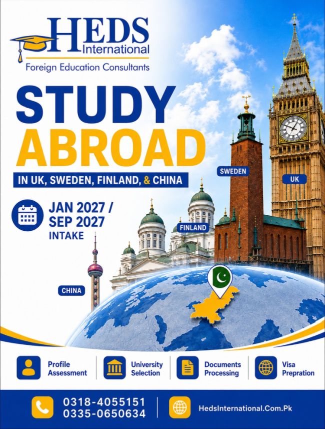 Planning to study abroad in UK, Sweden, Finland or China for Jan 2027 / Sep 2027 intake?