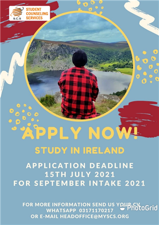 Study in IRELAND   !!! Apply Now!!!