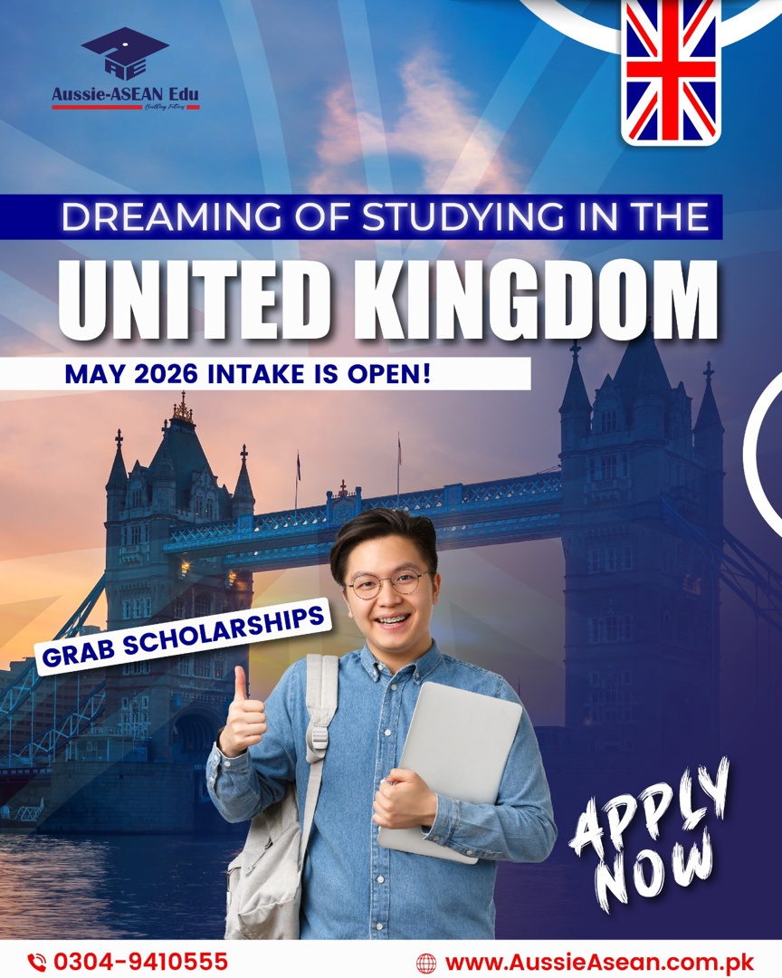 UK Study May 2026 Intake Open Now | Study Abroad Pakistan